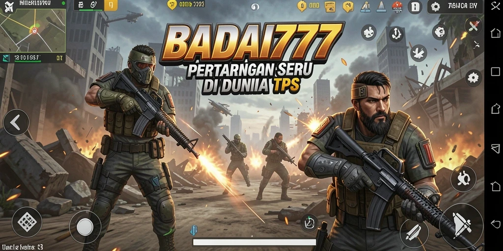 Tampilan gameplay BADAI777 dengan action seru dan intens.