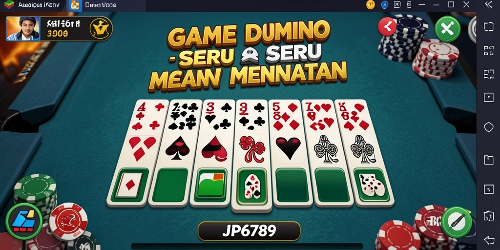 Tampilan gameplay seru dari game Domino JP6789.