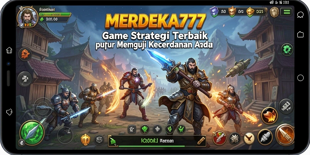 Tampilan gameplay yang seru dan mendebarkan dalam MERDEKA777.