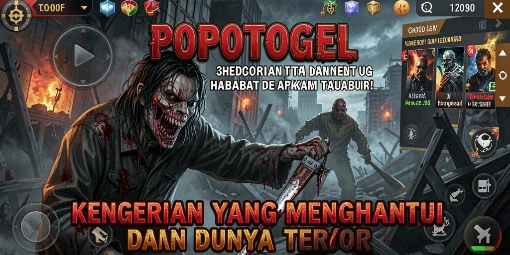Gameplay menakutkan dengan makhluk menyeramkan di kegelapan.