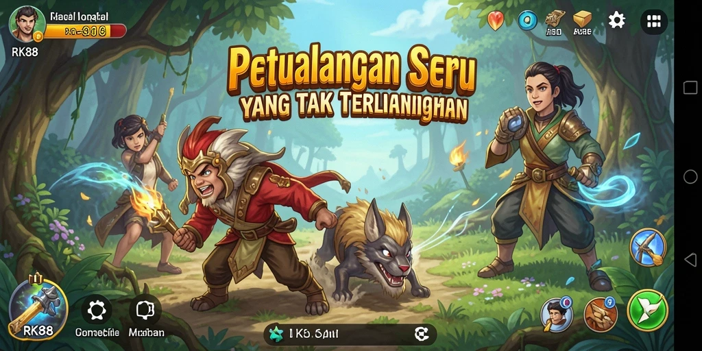 Gameplay seru RK88 dengan grafis menakjubkan dan tantangan menarik.
