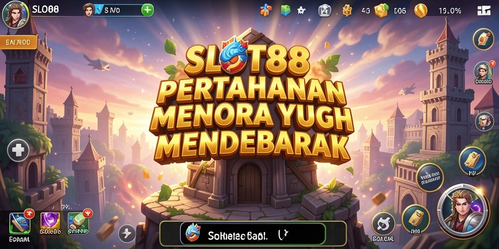 Tampilan gameplay SLOT88 yang seru dan menantang di Tower Defense.