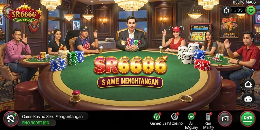 Screenshot gameplay SR6666 menampilkan keseruan permainan kasino.