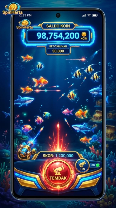 Screenshot fitur unduh cepat di aplikasi spinharta.